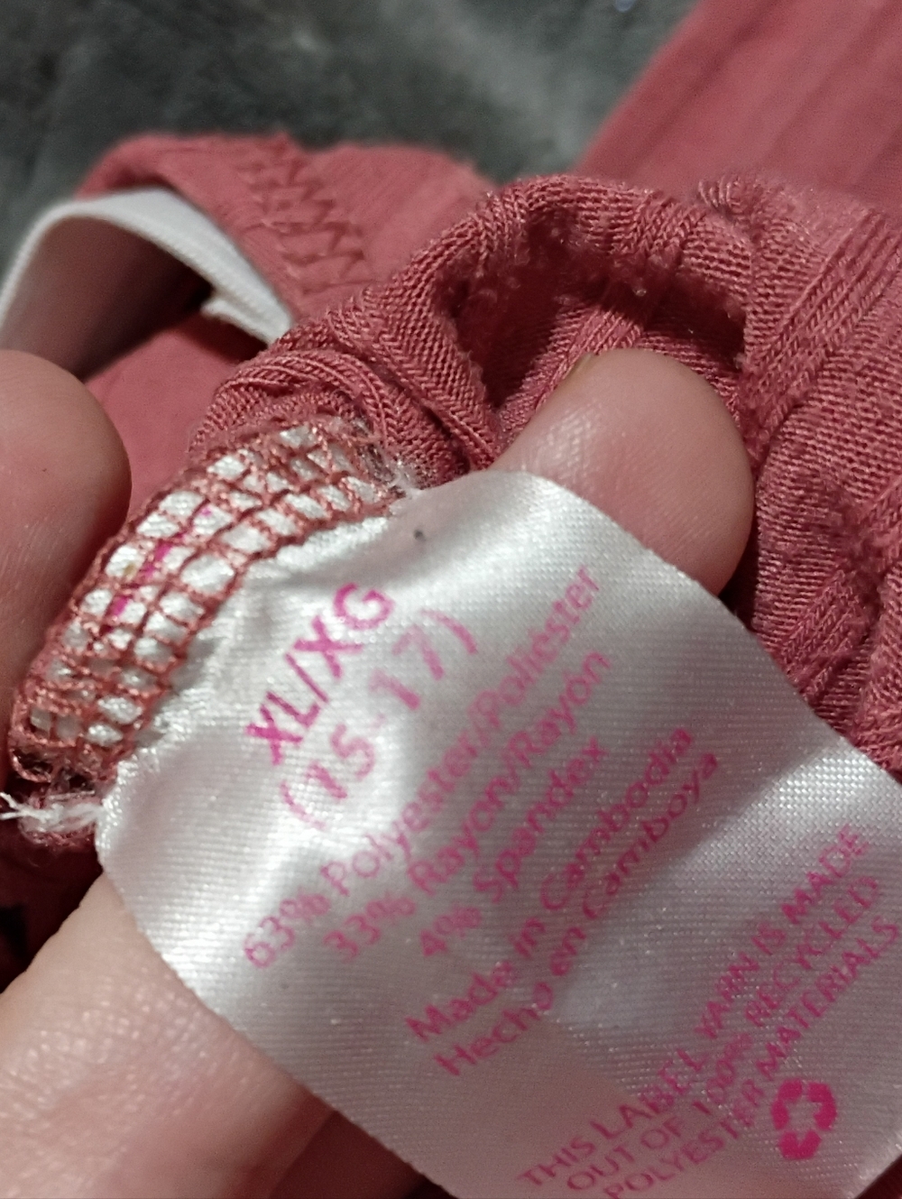💙 3 For $12 Dusty Rose Ribbed Paperbag Waist Pants - Picture 4 of 4